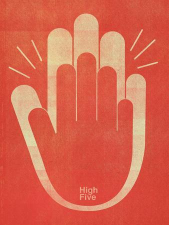 High Five - Giclee Print, 12x16