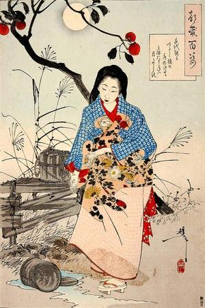 Lady Chiyo, One Hundred Aspects of the Moon - Giclee Print, 12x18