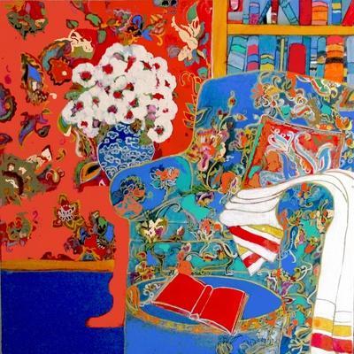 Stuffed and Comfy - Giclee Print, 16x16