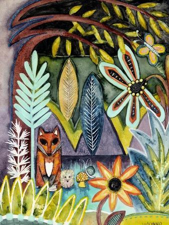 The Fox and the Hedgehog - Giclee Print, 12x16